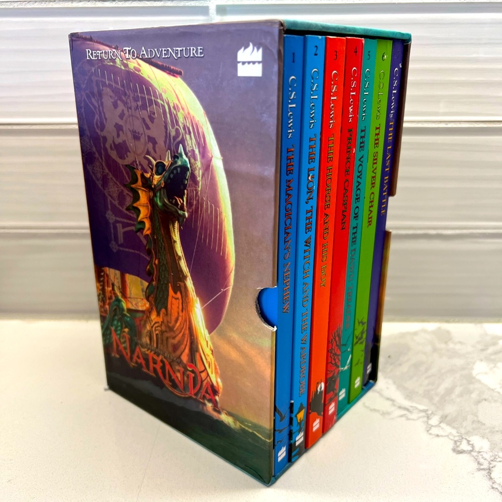 Narnia Book Set - CW Lewis Chronicles of Narnia 7 Book Collection